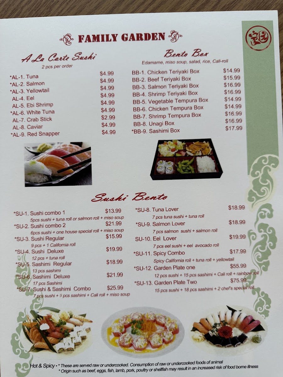 Menu Family Garden-2