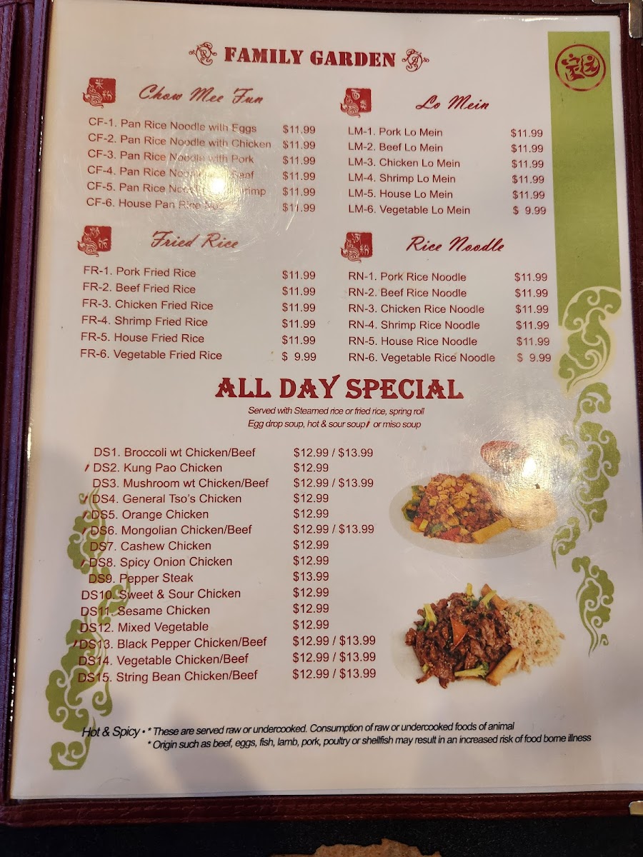 Menu Family Garden-8